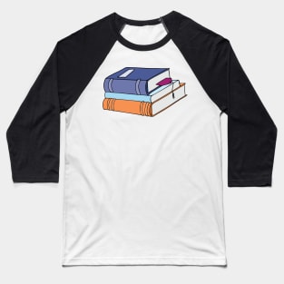 Stack of Books Baseball T-Shirt